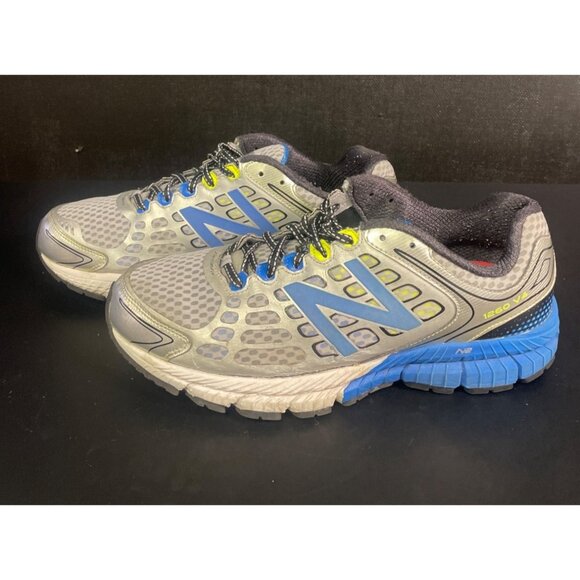 New Balance Men\'s Silver & Blue Sneakers Size 12 SKU 1925